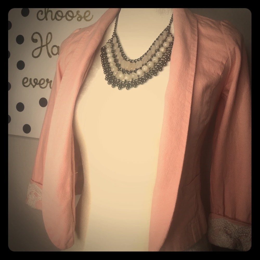 💙Pink Thin Blazer (SMALL)